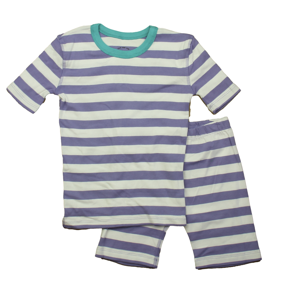 Mightly Girls Purple Stripe 2-piece Pajamas size: 8 Years